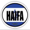 Haifa Israel Flag Oval Decal Vinyl Bumper Sticker 3x5 inches view 1