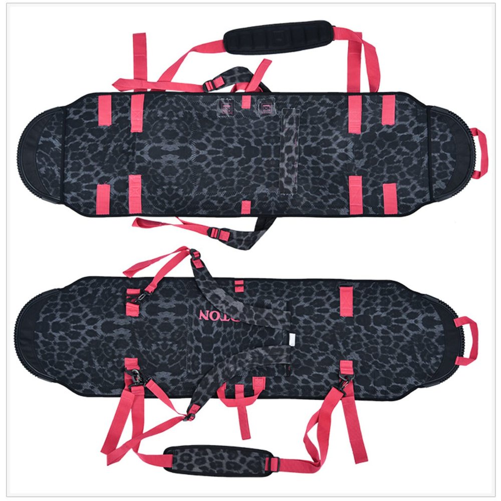 n Store Your Board Ski Travel Bag, Waterproof Padded Carrier Holds Single Pair of Skis,for MenWomen and Kids portable145cm