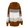 NaRHbrg Women Fleece Hooded Jacket Full Zip Sherpa Jackets Faux Fur Coat Winter Hooded Overcoat Outwears For Warm Winter view 3
