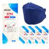 [30 Pack]HINCINK Kf94 Masks [Individually Packaged] Unisex, 4-Layer Mask, Tri-Folding Style for Adult and Older (30Pcs, Navy blue) view 1