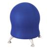 Scranton & Co Fabric Ball Chair with 4 Powder Coated Legs in Blue view 1