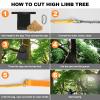 Premium 55 Inch High Limb Rope Saw with Two Ropes,70 Sharp Teeth Blades on Both Sides-Best Folding Pocket Chain Saw for Camping,Field Survival Gear,Hunting. view 4