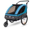 Veelar Sports Suspension Bike Trailer & Stroller 2 in 1 Double Seat for Toddlers, Kids, Child Bicycle Carrier Jogger (Blue) view 1