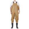 Chest Waders, PVC & Nylon Waterproof Duck Hunting Fly Fishing Suit for Women & Men With Boots, Keep Dry and Warm (Color : Brown, Size : US10/EU43/UK9) view 1