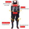 Chest Waders, PVC & Nylon Waterproof Duck Hunting Fly Fishing Suit for Women & Men With Boots, Keep Dry and Warm (Color : Black, Size : US8.5-9/EU41/UK7.5-8) view 2