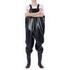 Chest Waders, PVC & Nylon Waterproof Duck Hunting Fly Fishing Suit for Women & Men With Boots, Keep Dry and Warm (Color : Black, Size : US11/EU44/UK10) view 1