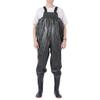 Chest Waders, PVC & Nylon Waterproof Duck Hunting Fly Fishing Suit for Women & Men With Boots, Keep Dry and Warm (Color : Green, Size : US11.5/EU45/UK10.5) view 1