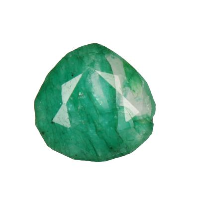 GEMHUB 7.3 Ct. Natural Green Emerald Pear Shape Healing Crystal Loose Gemstone for Jewelry Making GJ-441
