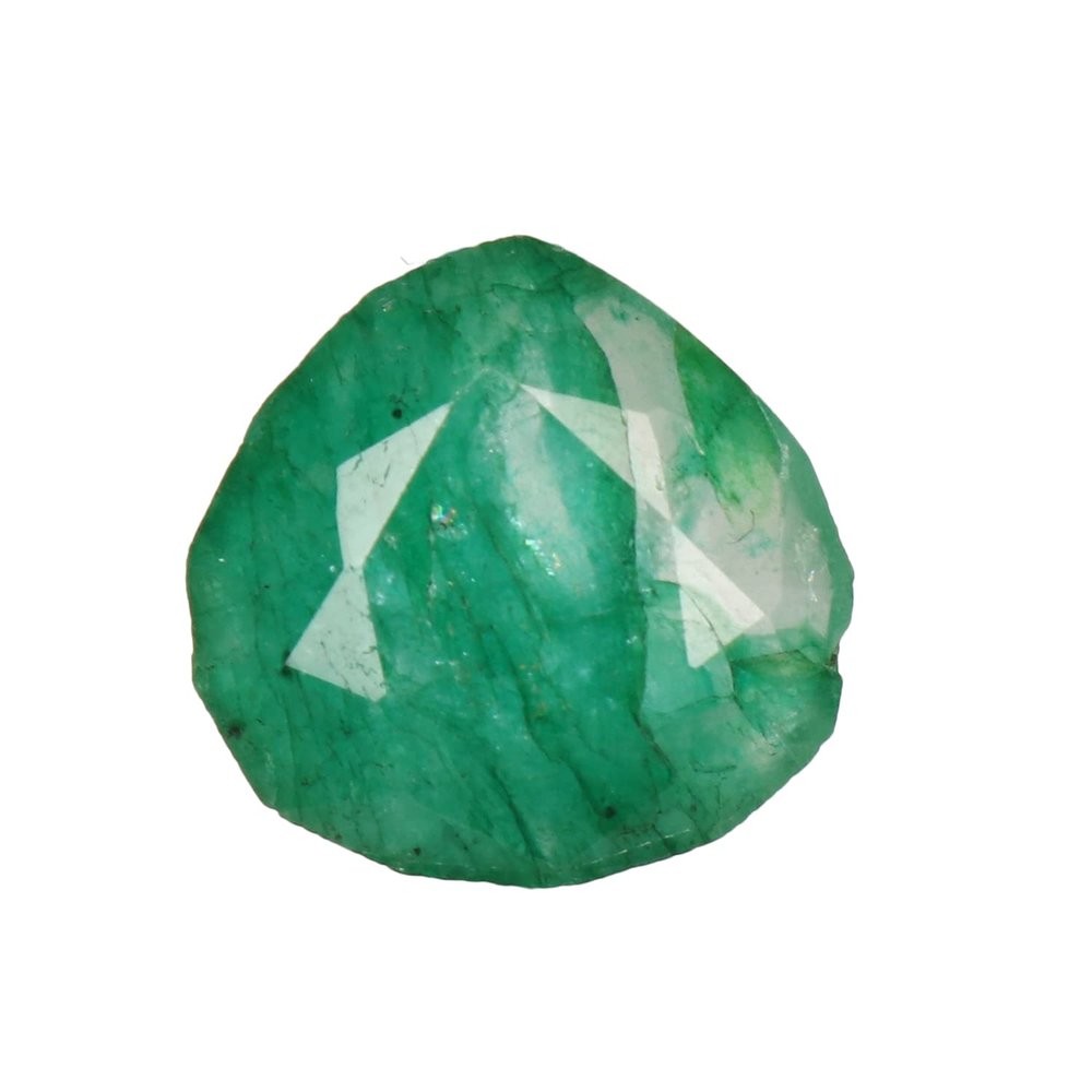 GEMHUB 7.3 Ct. Natural Green Emerald Pear Shape Healing Crystal Loose Gemstone for Jewelry Making GJ-441