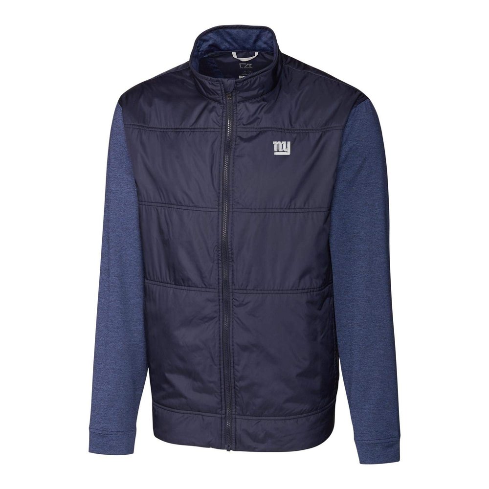 Cutter & Buck Men's Navy New York Giants Big & Tall Stealth Full-Zip Jacket