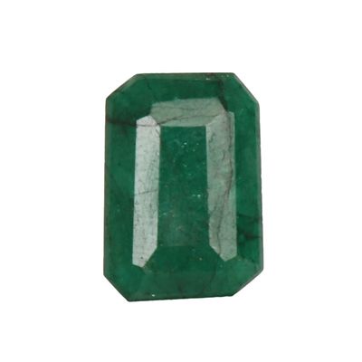 GEMHUB 8.55 Ct Natural Green Emerald for Healing, Emerald Shape Stone, Certified Loose Gemstone GJ-438