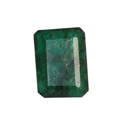 GEMHUB 15.55 Ct. Natural Healing Crystal Green Emerald Emerald Shape Stone for Healing, Jewelry Making,Wire Wrapping GJ-494