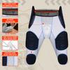 Exxact Sports Combat 7-Pad Adult Football Girdle for Men with Cup Pocket, Padded Compression Shorts with Integrated Pads, Men's Girdle Football (A4XL, White Combat Plus) view 2