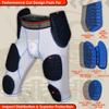 Exxact Sports Combat 7-Pad Adult Football Girdle for Men with Cup Pocket, Padded Compression Shorts with Integrated Pads, Men's Girdle Football (AXL, White Combat Plus) view 4