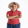 Wes and Willy Youth Boys/Girls Ohio State Buckeyes Red Brutus Short Sleeve Polo Cloudy Yarn X-Large view 3