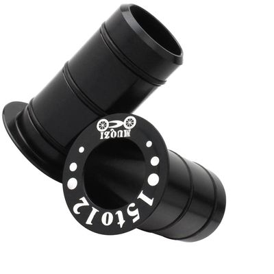 Colaxi Tube Axle Conversion Seat Adapter 15mm to 12mm, Black, 30mm