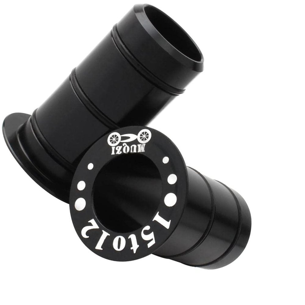 Colaxi Tube Axle Conversion Seat Adapter 15mm to 12mm, Black, 30mm