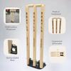 CBB Cricket Spring Return Stumps Wickets Metal Base Multi Surface Placement view 2