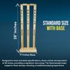 CBB Cricket Wicket Stumps Multi-Surface Placement with Wood Base view 3