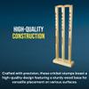 CBB Cricket Wicket Stumps Multi-Surface Placement with Wood Base view 4