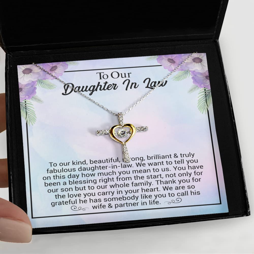 Daughter in Law Necklace, Gift for Daughter in Law, Best Daughter Gifts, DIL from Mother in Law Triple Gold Plated Sterling Silver