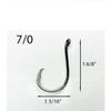 25 Size 7/0 Offset Circle Fishing Hooks 7384 view 2