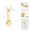 Miity Haiy Cremation Jewelry for Ashes Wrench Hammer Stainless Steel Urn Pendant Locket Keepsake Holder Ashes for Pet Human Memorial Urn Necklace for Women Men (Gold) view 2