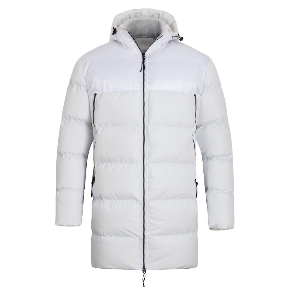 QWENTMTNTY Mens Fashion Hooded Parka Jacket Winter Warm Zip Up Long Coat Thicken Quilted Outdoor Hiking Ski Jacket Outerwears