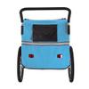 Veelar Bike Trailer & Stroller 2 in 1 Double Seat for Toddlers, Kids, Child Bicycle Carrier Jogger (Blue/Black) view 3