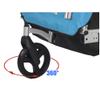 Veelar Bike Trailer & Stroller 2 in 1 Double Seat for Toddlers, Kids, Child Bicycle Carrier Jogger (Blue/Black) view 4