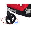 Veelar Bike Trailer & Stroller 2 in 1 Double Seat for Toddlers, Kids, Child Bicycle Carrier Jogger (Red/Black) view 3