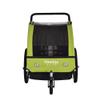 Veelar Bike Trailer & Stroller 2 in 1 Double Seat for Toddlers, Kids, Child Bicycle Carrier Jogger (Green/Black) view 2