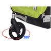 Veelar Bike Trailer & Stroller 2 in 1 Double Seat for Toddlers, Kids, Child Bicycle Carrier Jogger (Green/Black) view 4
