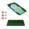 XIMULIZI Golf Three-Hole Cutting Practice Net Portable Multi-Target Cutting Net Children Beginners Golfing Training Hitting Target Mat for Indoor Outdoor Training,2 view 1
