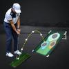 XIMULIZI Golf Three-Hole Cutting Practice Net Portable Multi-Target Cutting Net Children Beginners Golfing Training Hitting Target Mat for Indoor Outdoor Training,2 view 2