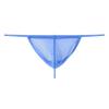 Men Sexy Lingerie Nylon Thongs G-String Underwear Briefs Blue view 2