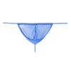 Men Sexy Lingerie Nylon Thongs G-String Underwear Briefs Blue view 3