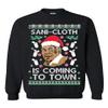 ALLNTRENDS Sani Cloth Is Coming To Town Funny Tyson Ugly Xmas Party Adult Sweatshirt (S, Black) view 1