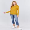 Women's Lightweight Long Sleeve Crew Neck Thermal Underwear Top Sweater Sweatshirt in Mustard - M view 4