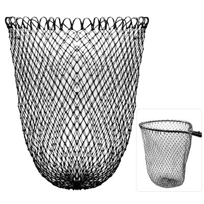 Dovesun Fishing Net Fish Landing Net Foldable Fishing Replacement Net for Freshwater Saltwater Fishing Net Replacement Netting Black Color Handle/Frame Not Included