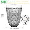 Dovesun Fishing Net Fish Landing Net Foldable Fishing Replacement Net for Freshwater Saltwater Fishing Net Replacement Netting Black Color Handle/Frame Not Included view 3
