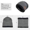 BCDlily Winter Beanie Hat Scarf Set Fleece Lined Thermal Skull Caps Neck Warmer for Men Women (Gray_A) view 3