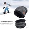 BCDlily Winter Beanie Hat Scarf Set Fleece Lined Thermal Skull Caps Neck Warmer for Men Women (Gray_A) view 4