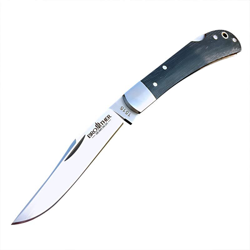 Watchman Brother 1515G10 Blade Knife Mircarta Grips Lock Back Pocket Knife
