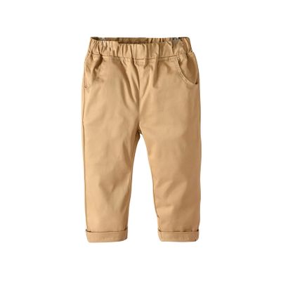 vastwit Infant Baby Boys Pull On Casual Cargo Pants Overall Side Pockets Chino Trousers Spring Summer Outfit Khaki 4-5 Years