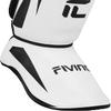FIVING MMA Martial Arts Shin Guards  Padded, Adjustable Muay Thai Leg Guards with Instep Protection for Kickboxing/MMA Training and Sparring  Durable, Professional MMA Equipment (White, X-Large) view 4
