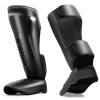 FIVING MMA Martial Arts Shin Guards  Padded, Adjustable Muay Thai Leg Guards with Instep Protection for Kickboxing/MMA Training and Sparring  Durable, Professional MMA Equipment (Black, X-Large) view 1