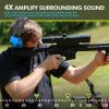 ZOHAN EM054 Electronic Shooting Ear Protection with Gel Ear Pads, Slim Active Noise Reduction Earmuffs with 4X Sound Amplification for Gun Range view 4