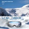 ZIONOR Lagopus Ski Snowboard Goggles UV Protection Anti fog Snow Goggles for Men Women Adult Youth view 2