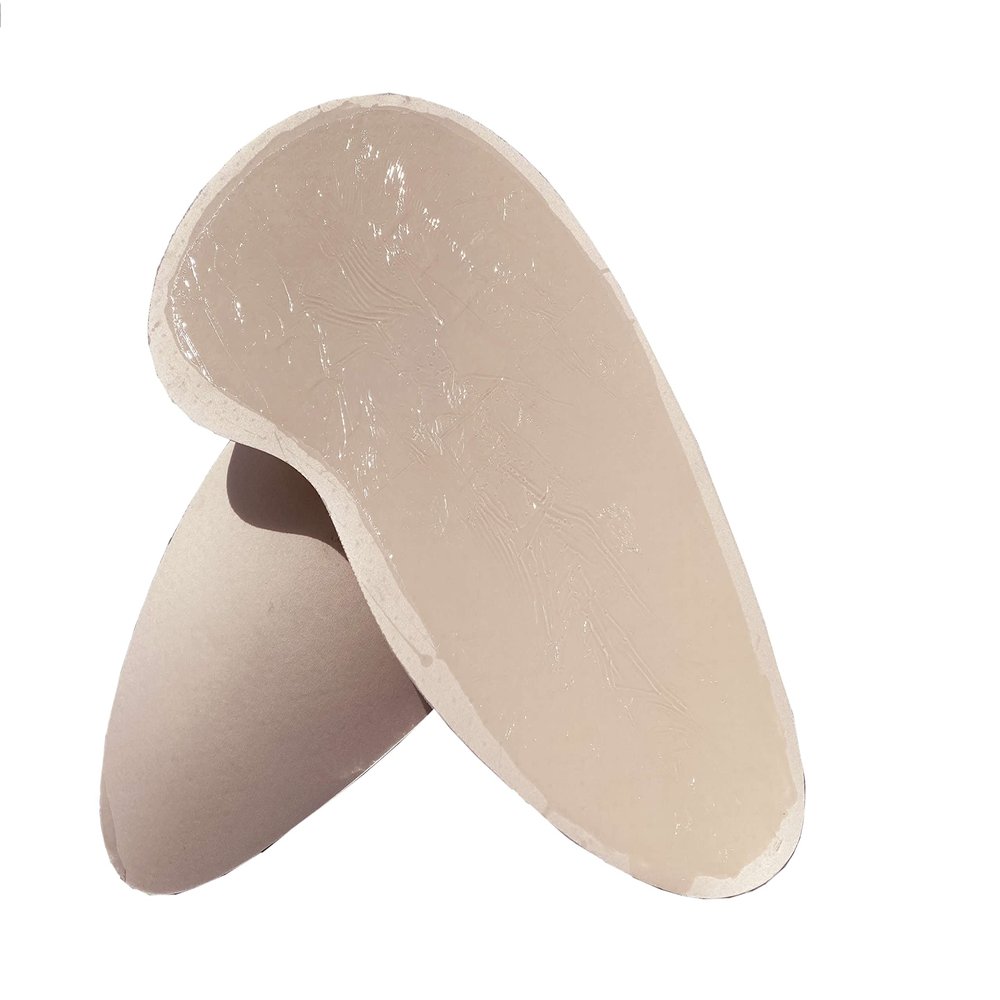 BIMEI Upgraded 2PS Sponge Padded Thigh Pads Butt Lifter Black/Beige (L, Beige Self-adhesive)